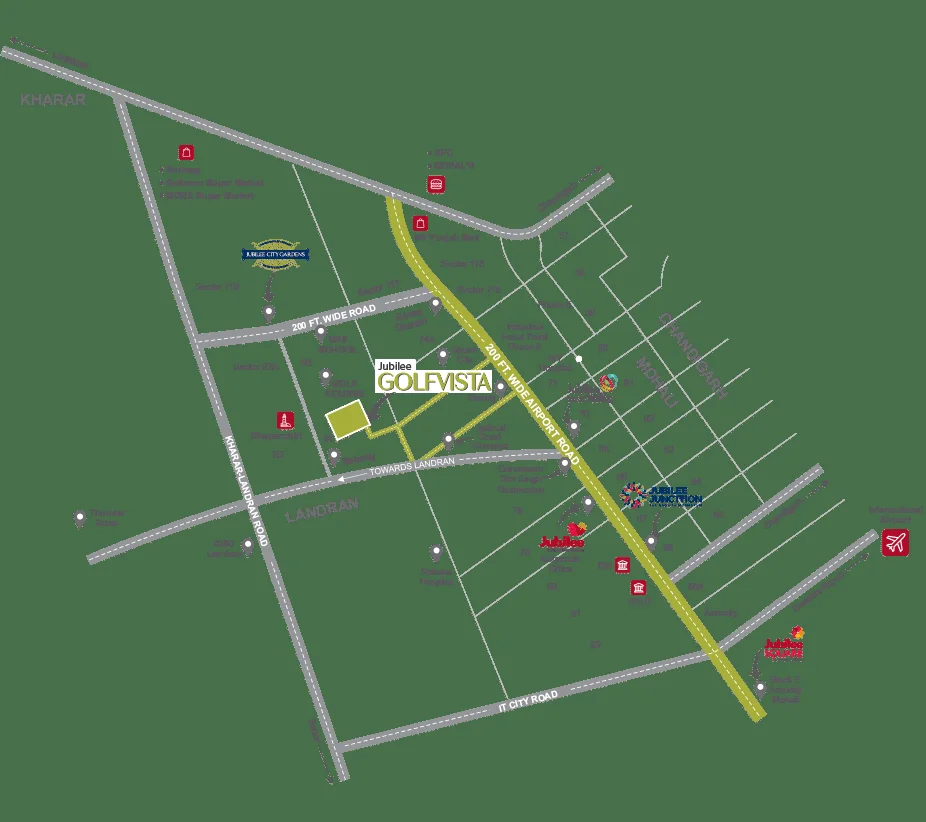 Jubilee GolfVista Regional Location Map